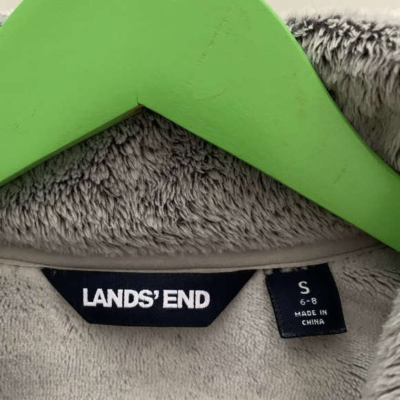 Land’s End S Sherpa Fleece Snap Neck Pullover New No Tag. - Picture 4 of 9